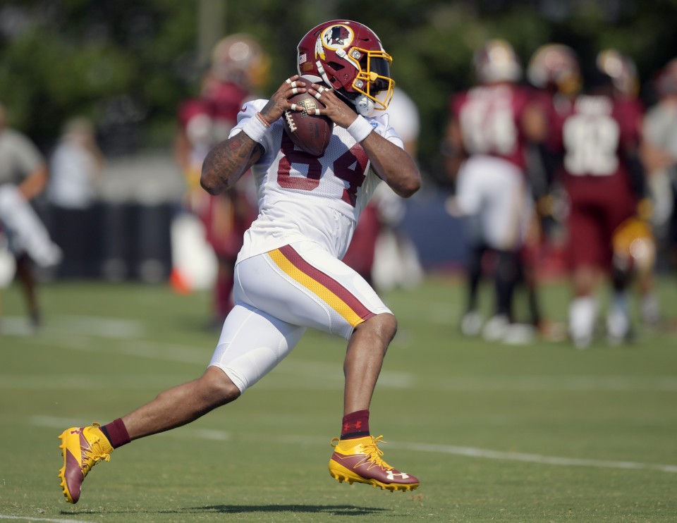 Redskins tight end Niles Paul during training camp