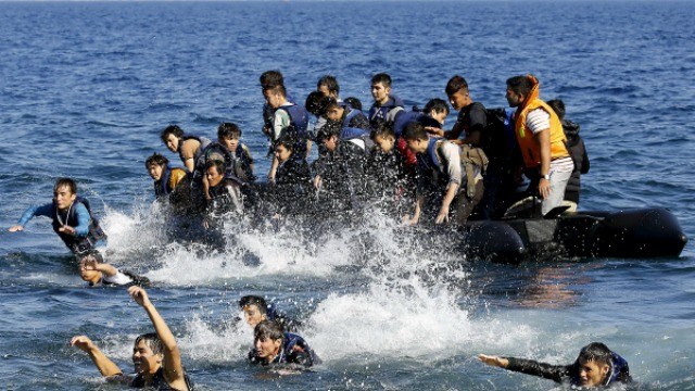 Refugees crossing the Mediterranean. Credit Reuters