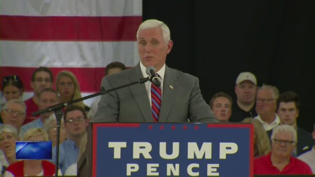 Mike Pence tries to woo wary Republicans in Wisconsin