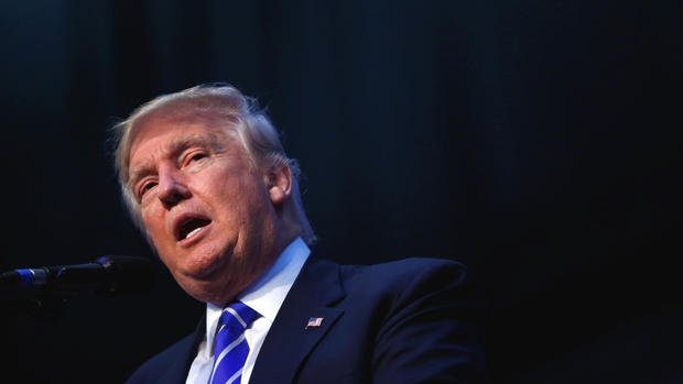 Republican presidential nominee Donald Trump attends a campaign rally at the BB&T Center in Sunrise Florida