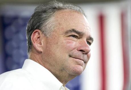 Democratic vice presidential nominee Tim Kaine