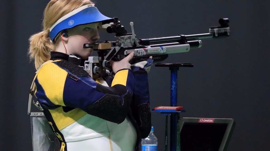 First gold medal in Rio goes to US shooter Virginia Thrasher