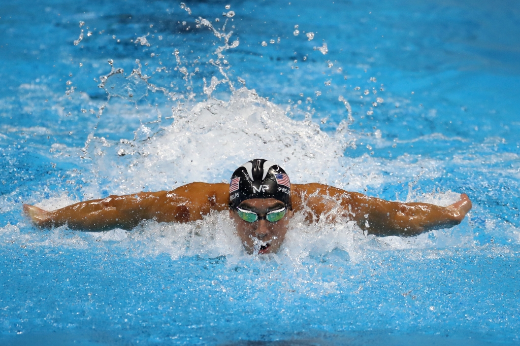 Michael Phelps of the United States competes in the Men's 200m Butterfly Final on Day 4 of the Rio 2016 Olympic Games at the Olympic Aquatics Stadium