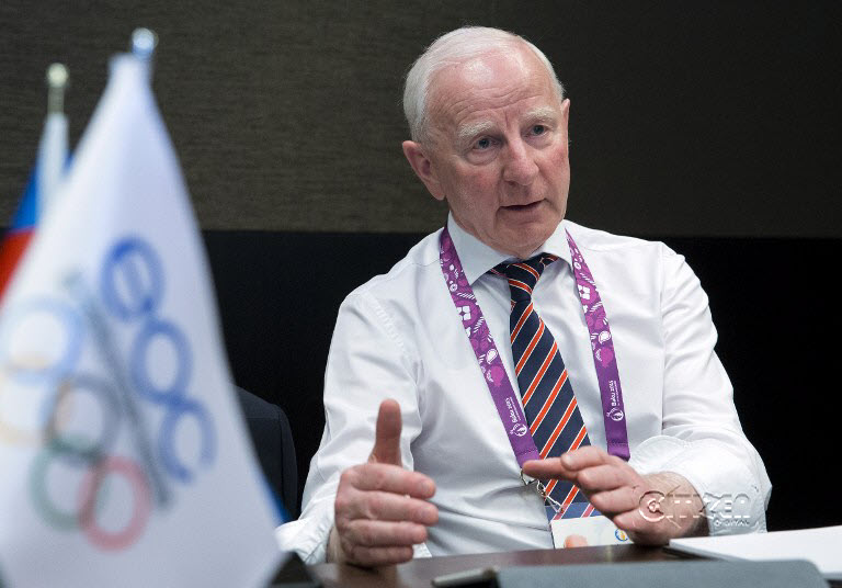 24 2015 shows President of the European Olympic Committees Patrick