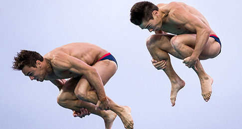 Daley and Goodfellow in the 10m Synchro at Rio 2016