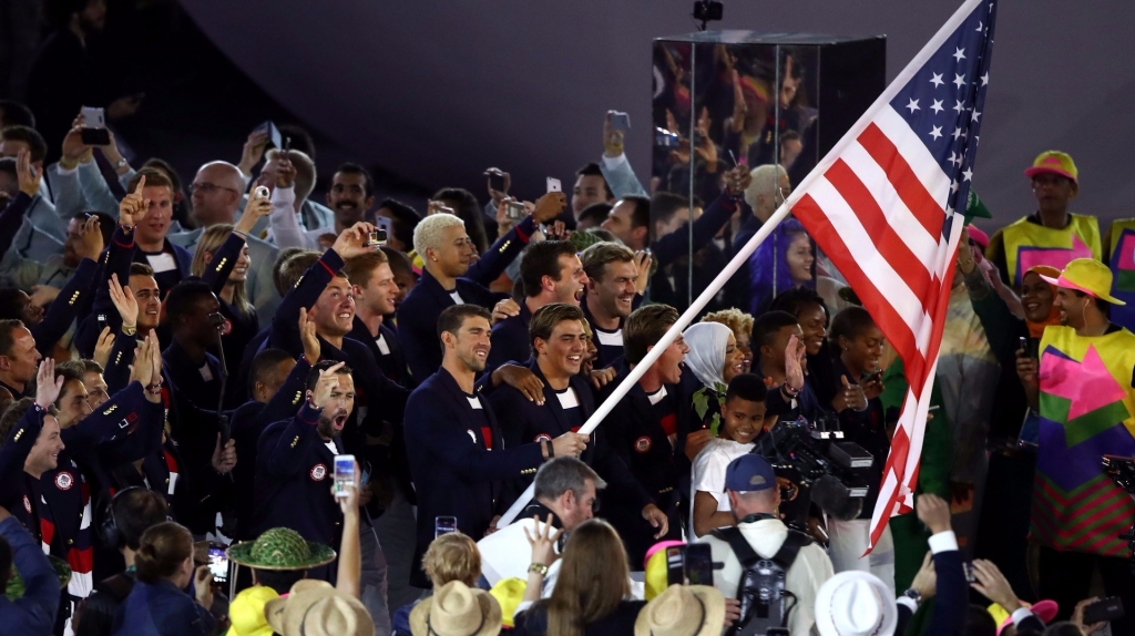 Could Michael Phelps commit a flag faux pas?