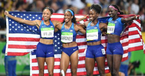 Felix gets record fifth gold as US women reign supreme in relay