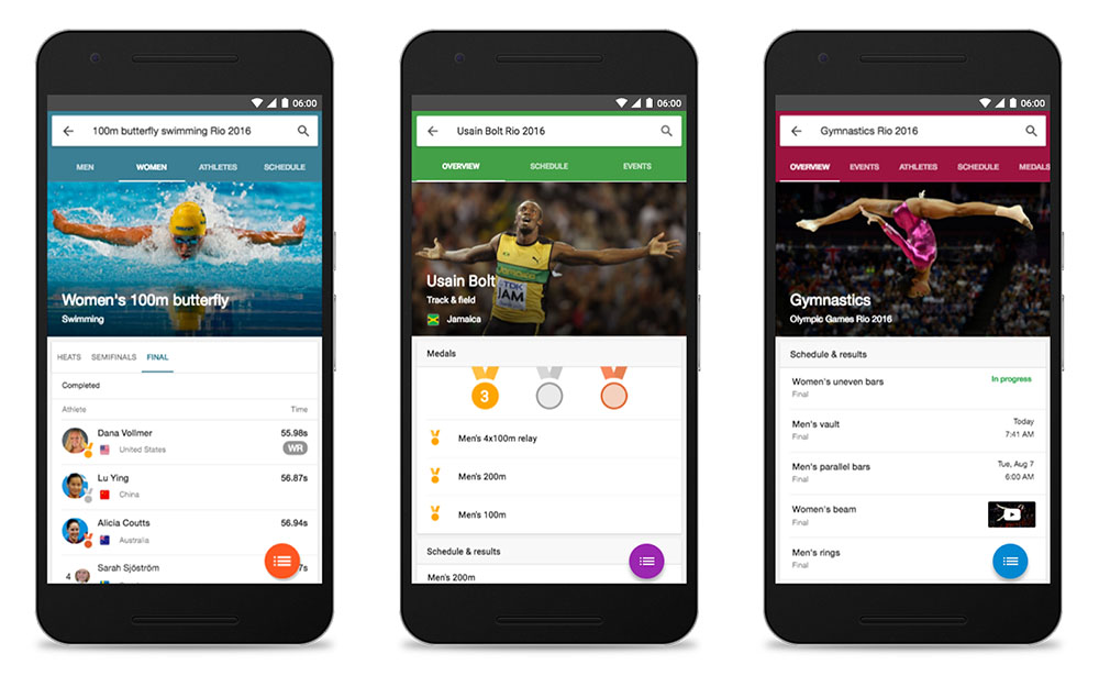 Google Wants You to Know That It has All of Your Rio Olympics 2016 Coverage