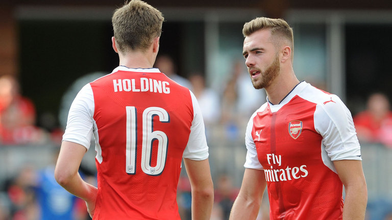 Rob Holding and Calum Chambers are expected to start in defence against Liverpool