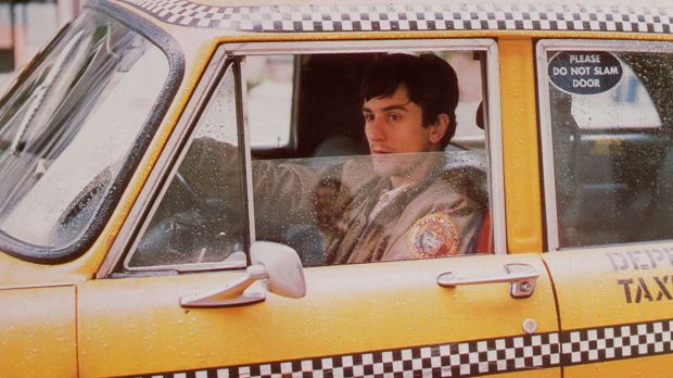 Robert De Niro as one of Martin Scorsese's infamous characters Travis Bickle in Taxi Driver