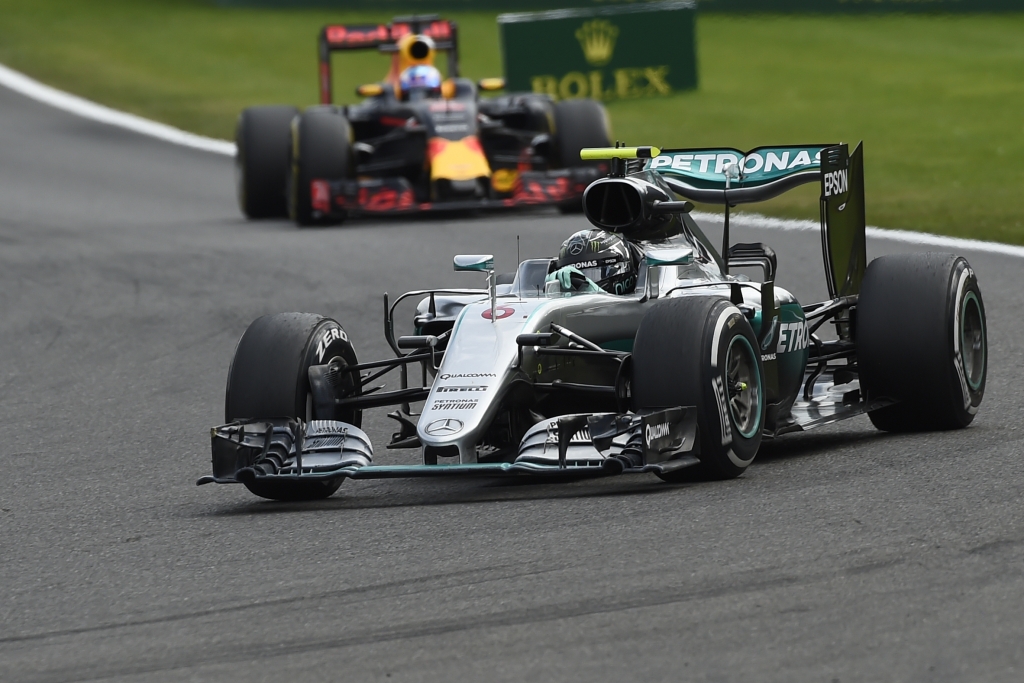 Nico Rosberg wins Belgian GP as Hamilton comes from the back of the grid to finish third