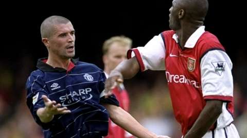 Roy Keane and Patrick Vieira best exemplified the rivalry between Manchester United and Arsenal