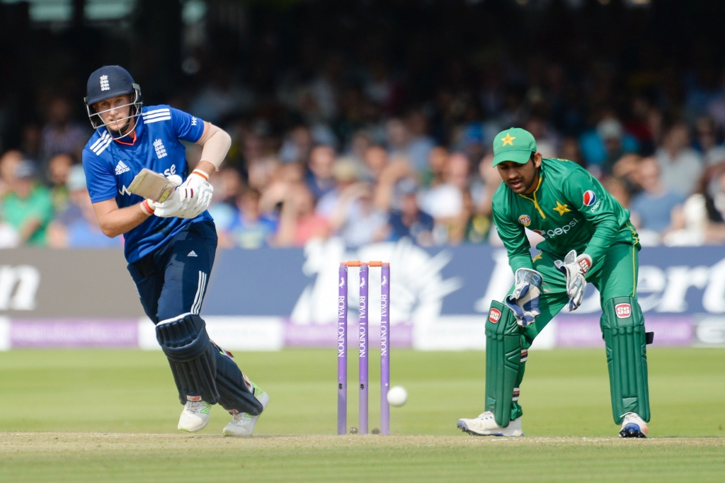 Running free Joe Root sets off on a run after playing one into the leg side at Lord’sDavid Vokes