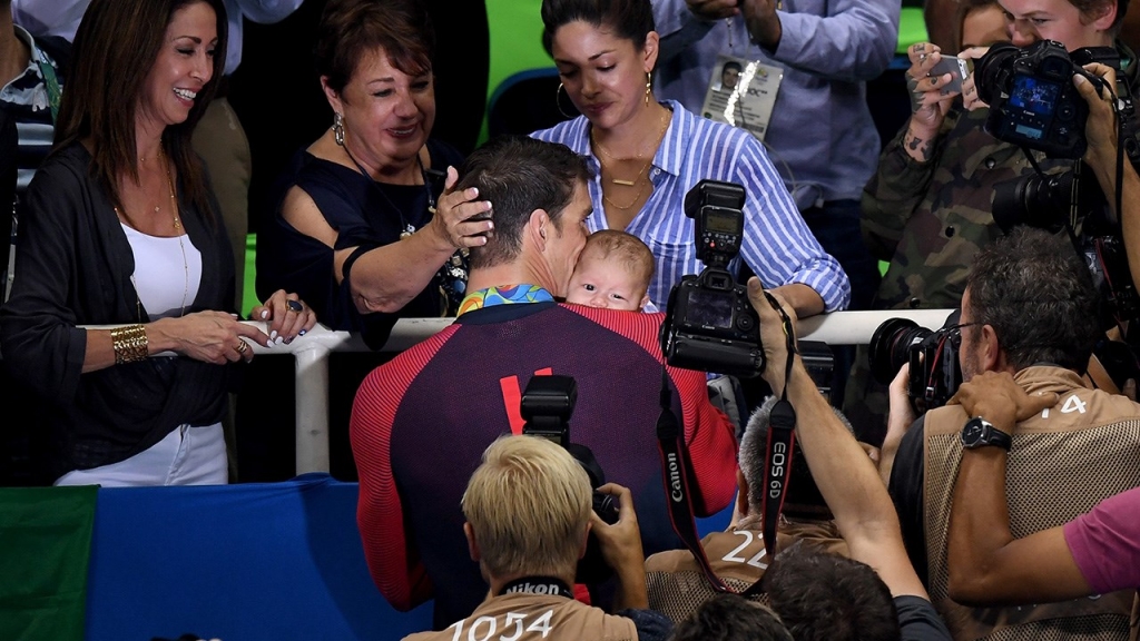 WATCH: Michael Phelps' epic stare down