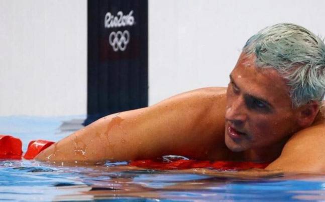 Ryan Lochte after the mens 200m final in Rio