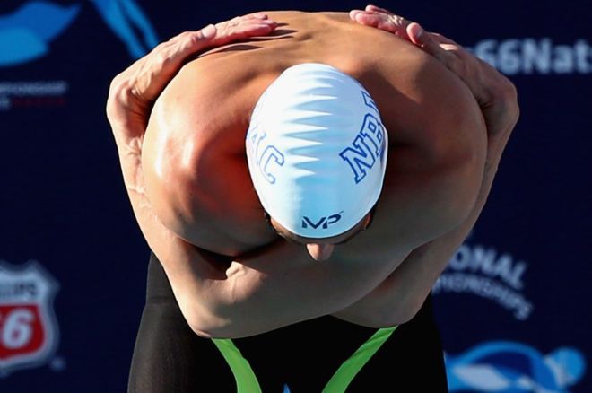 Michael Phelps stretch china social media competition