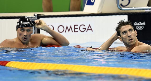 Michael Phelps and Ryan Lochte race each other one final time in Olympics