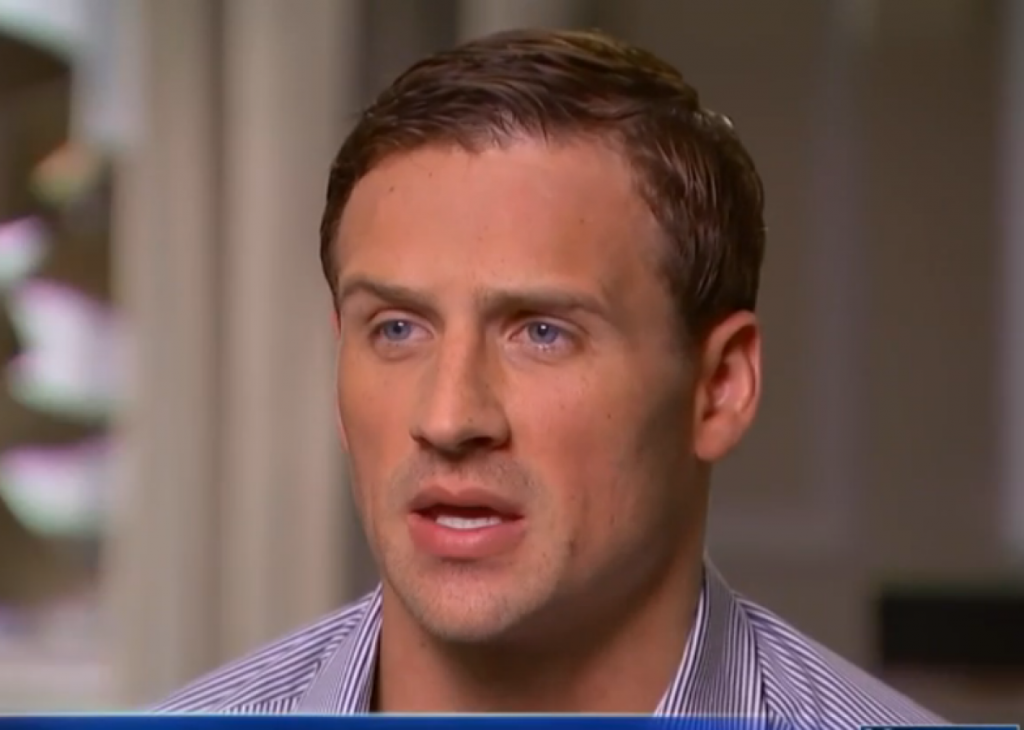 Ryan Lochte talks to NBC's Matt Lauer