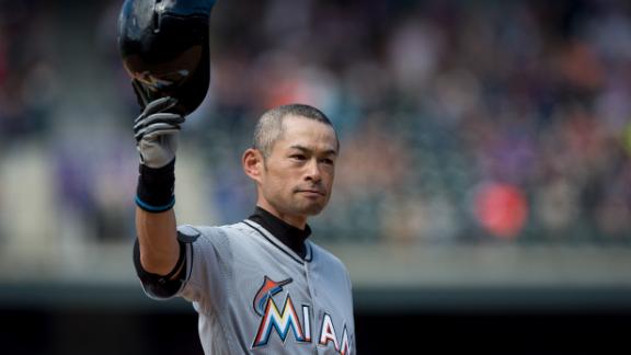 SPORTS		

			Ichiro Suzuki triples to join MLB's 3,000-hit club