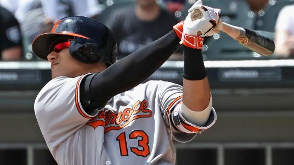 SPORTS		

			Orioles&#39 Manny Machado hits 3 HRs in 3 innings vs. White Sox