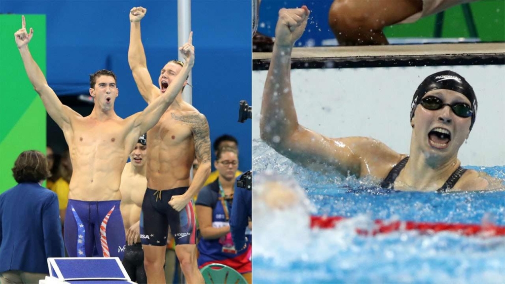 Michael Phelps and Katie Ledecky