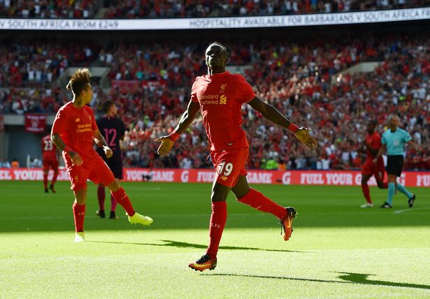 Sadio Mane of Liverpool celebrates