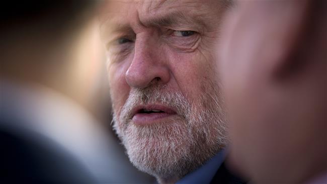 Britain's opposition Labour Party leader Jeremy Corbyn joins rail trade union representatives to protest against rail fare increases and to call for the railways to be re-nationalized at London Bridge station in London