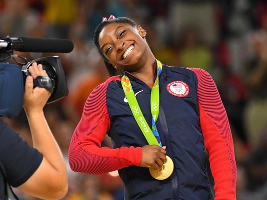 Safe to say Simone Biles has enjoyed herself at the Rio Olympics