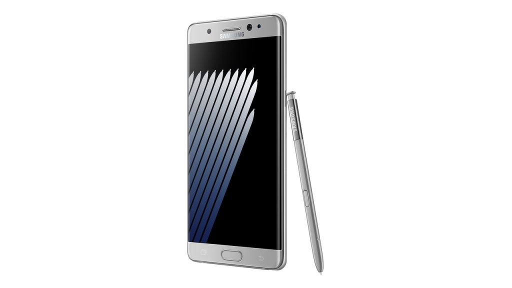 Samsung Galaxy Note 7 Silver Titanium front