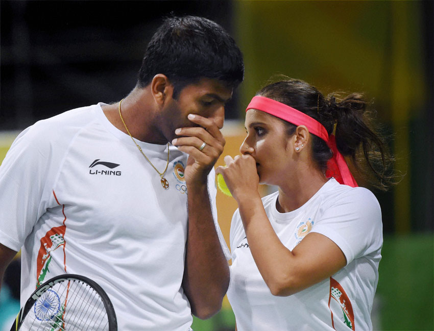 Sania Mirza And Rohan Bopanna