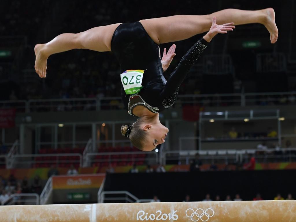 Sanne Wevers of the Netherlands won gold in the balance beam Monday turning in a poised routine after several other gymnasts had notable wobbles