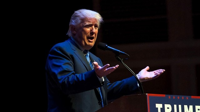 Trump at rally Maine