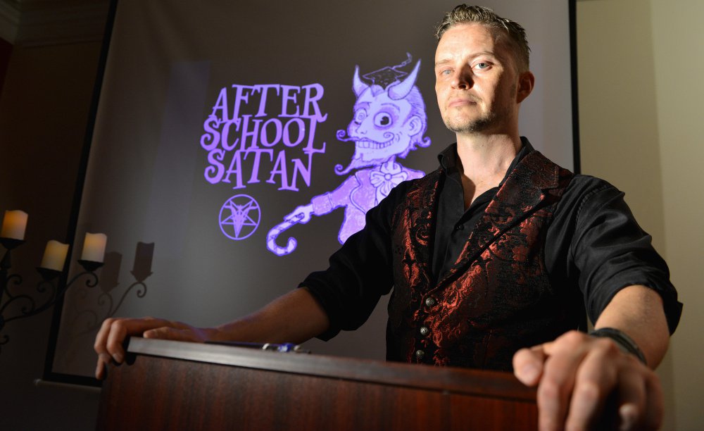 The Washington Post  Josh Reynolds
Doug Mesner of the Satanic Temple says children should get a choice in how they think. His group doesn't promote worship of the devil but rather rejects supernaturalism and promotes reasoning and social skills in its pro