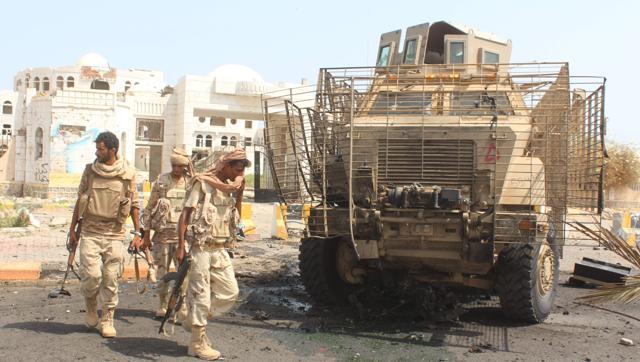 Saudi-led coalition air strikes hit a hospital in a rebel-held province of northwest Yemen on Monday killing at least six people