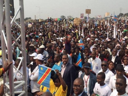 Massive rally in Congo demanding resignation of President Joseph Kabila