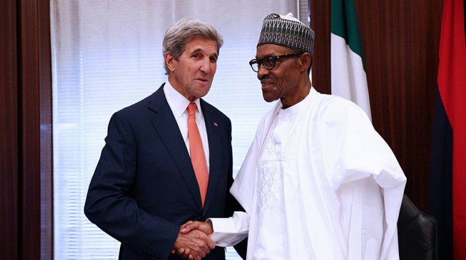 You inherited a big problem Kerry tells Buhari