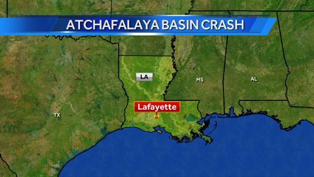 Helicopter crashes in Atchafalaya Basin