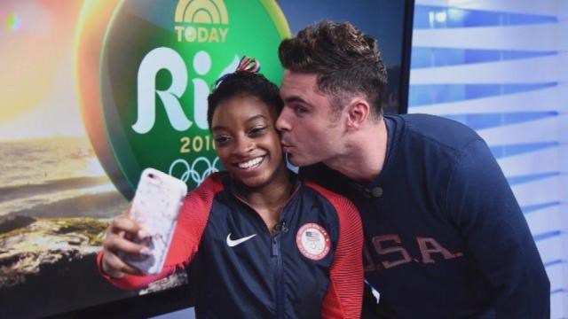 Simone Biles and Zac Efron: Who's the bigger fan of whom?