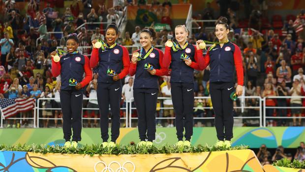 Simone Biles takes home gold in the women's gymnastics all-around