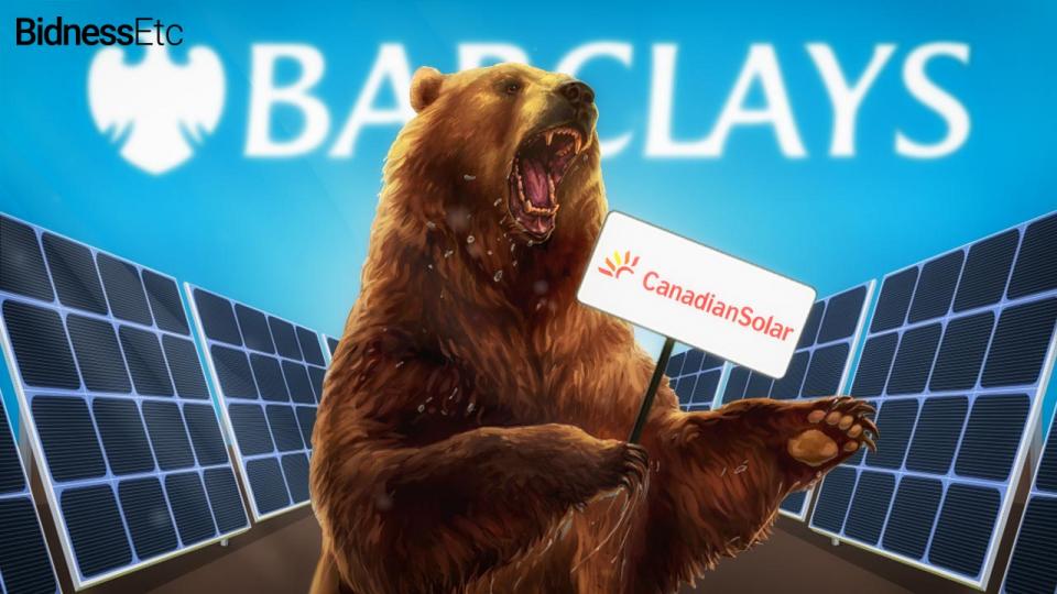 Barclays Downgrades Canadian Solar Inc. Stock to Equal Weight Here’s Why