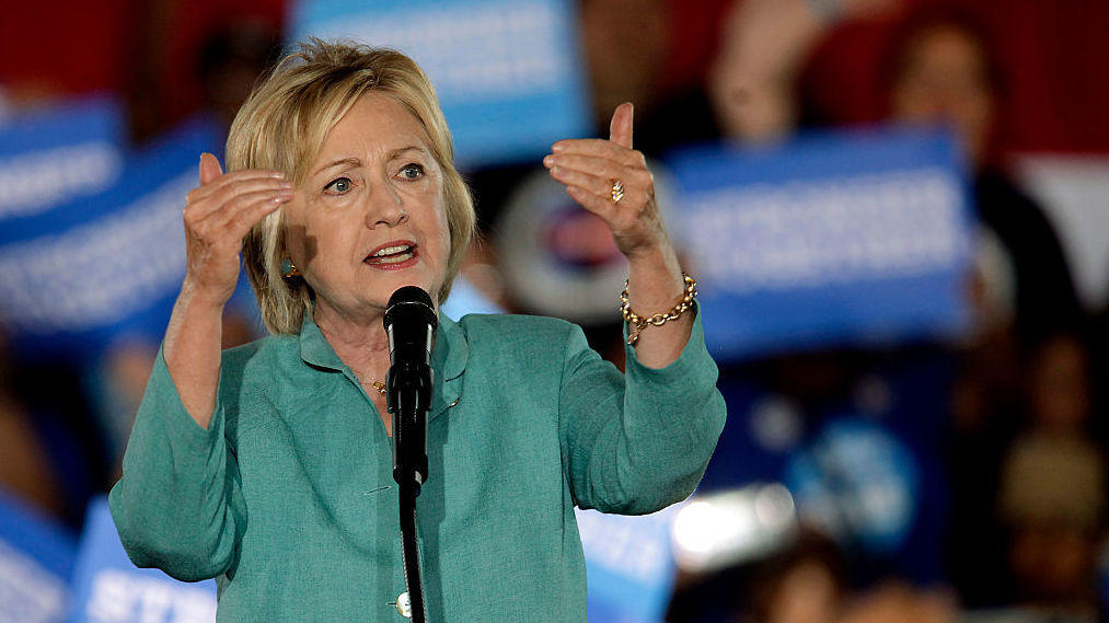 Democratic presidential nominee Hillary Clinton speaks to supporters about her plans for the economy and job creation during a rally at the International Brotherhood of Electrical Workers in Las Vegas last week