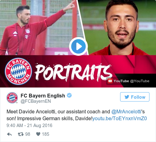 Tweet by @FC Bayern English