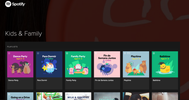 Spotify Relaunches Kids And Family Category With Playlists For Bedtime, Bath And Traveling In The Car