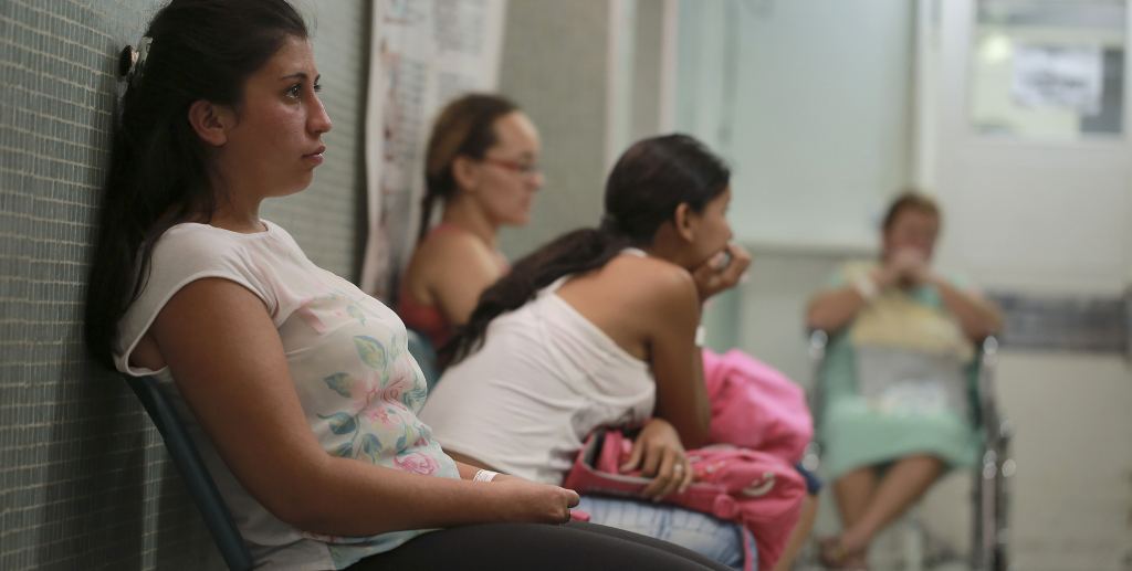 Six-weeks pregnant Daniela Rodriguez 19 waits for test results after being diagnosed with the Zika virus at the Erasmo Meoz Hospital in Cucuta Colombia Thursday Feb. 11 2016. Norte de Santander is the state with the highest cases of Zika virus in