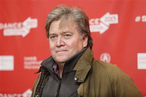 Executive Producer Stephen Bannon poses at the premiere of'Sweetwater during the 2013 Sundance Film Festival in Park City Utah. Republican Donald Trump is overhauling his campaign again bringing in Breitbart Ne