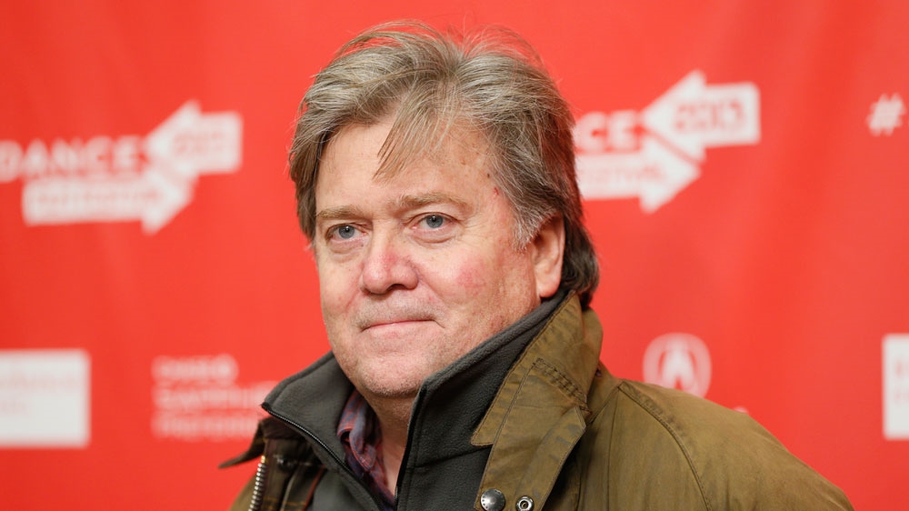 Stephen Bannon is the head of the political website Breitbart News