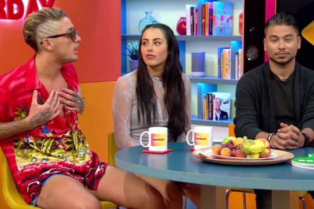 Stephen Bear defended his controversial behaviour on The Saturday Show