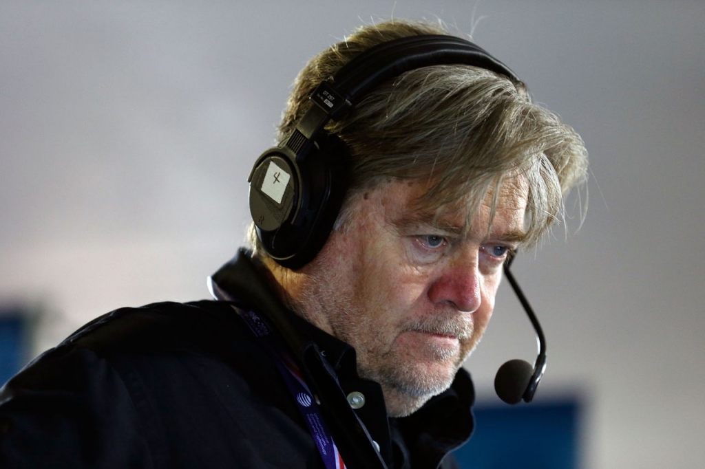 Stephen K. Bannon hosting Brietbart News Daily on SiriusXM Patriot     Kirk Irwin  Getty Images