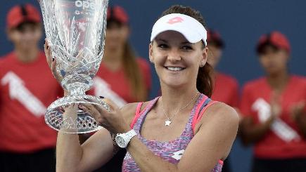 Agnieszka Radwanska won her second WTA Tour title of the season in New Haven