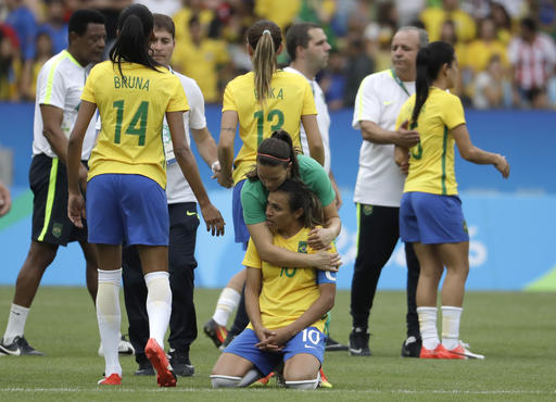 Brazil's Marta in tears as Sweden inflict Rio penalty pain